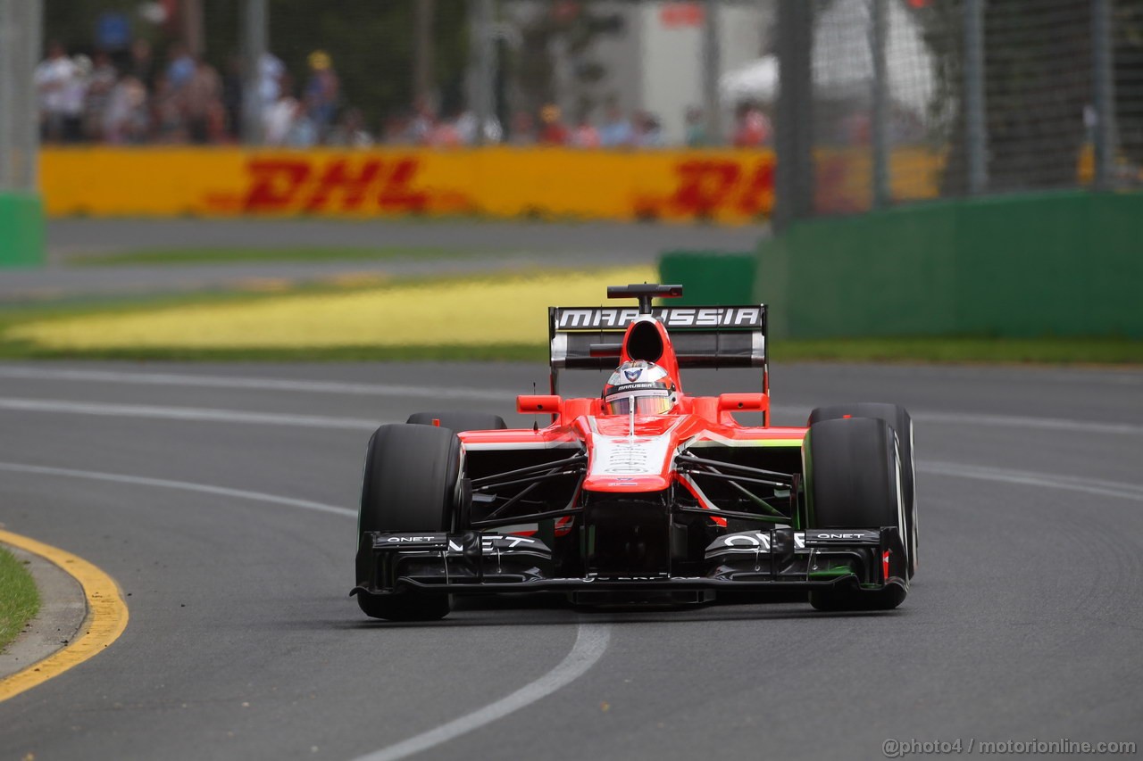 GP AUSTRALIA, 15.03.2013- Prove Libere 1, Jules Bianchi (FRA) Marussia F1 Team MR02 