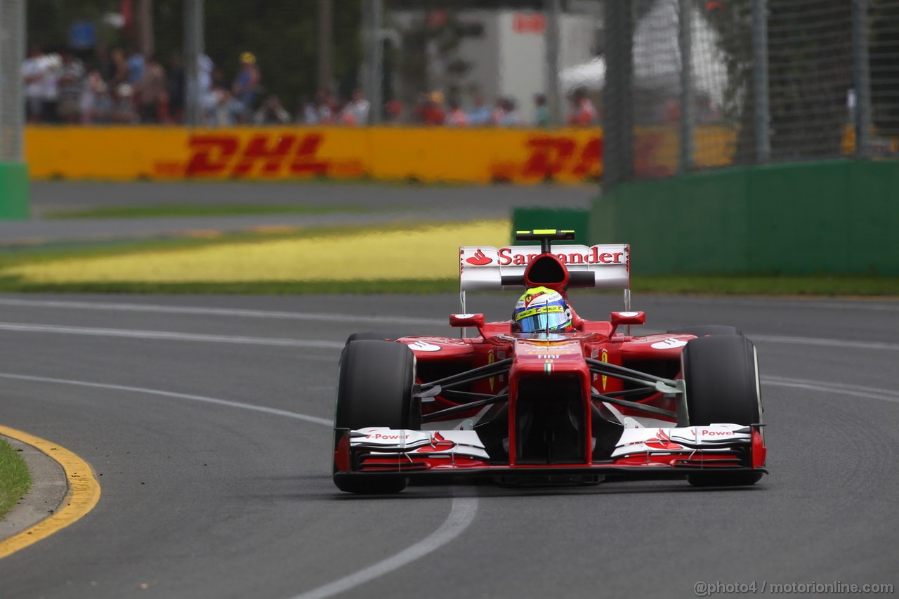 GP AUSTRALIA, 15.03.2013- Prove Libere 1, Felipe Massa (BRA) Ferrari F138