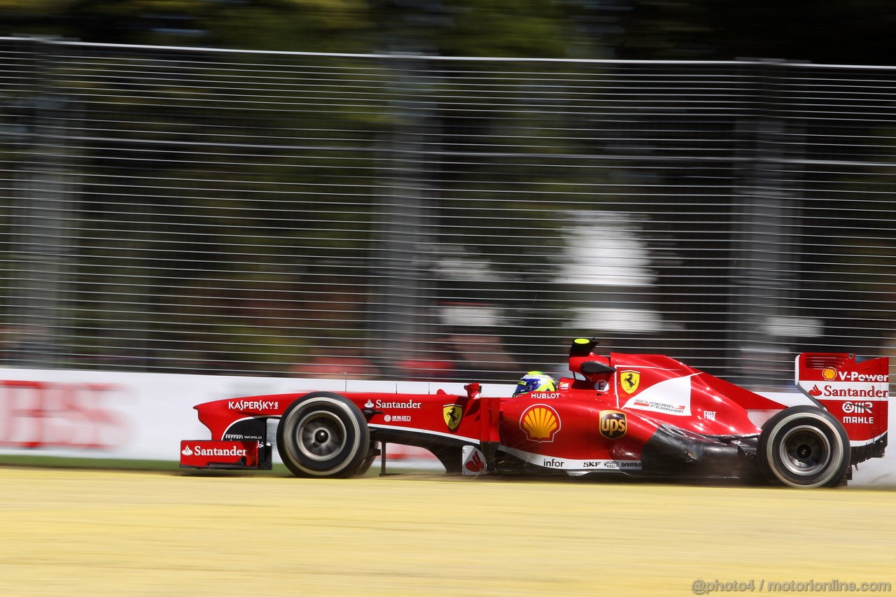 GP AUSTRALIA, 15.03.2013- Prove Libere 1, Felipe Massa (BRA) Ferrari F138 