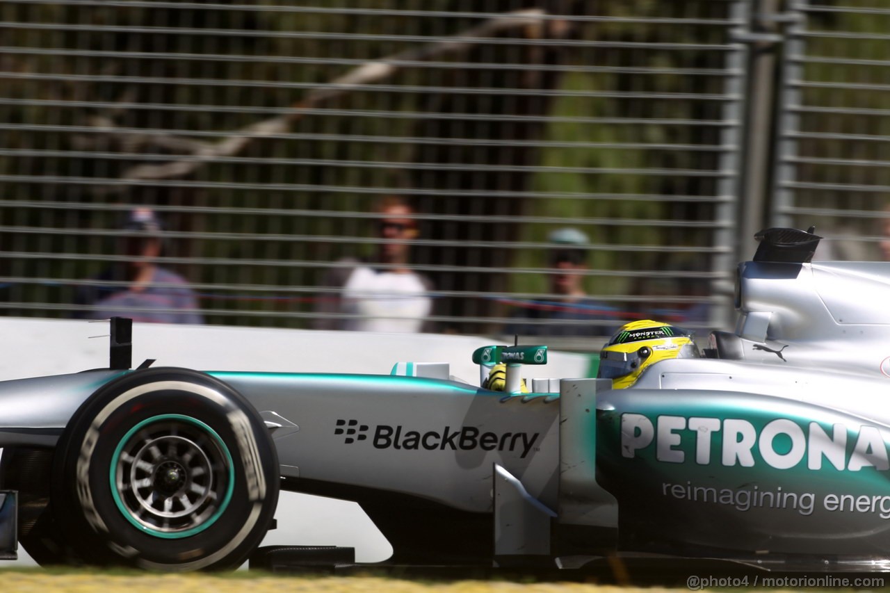 GP AUSTRALIA, 15.03.2013- Prove Libere 1, Nico Rosberg (GER) Mercedes AMG F1 W04 