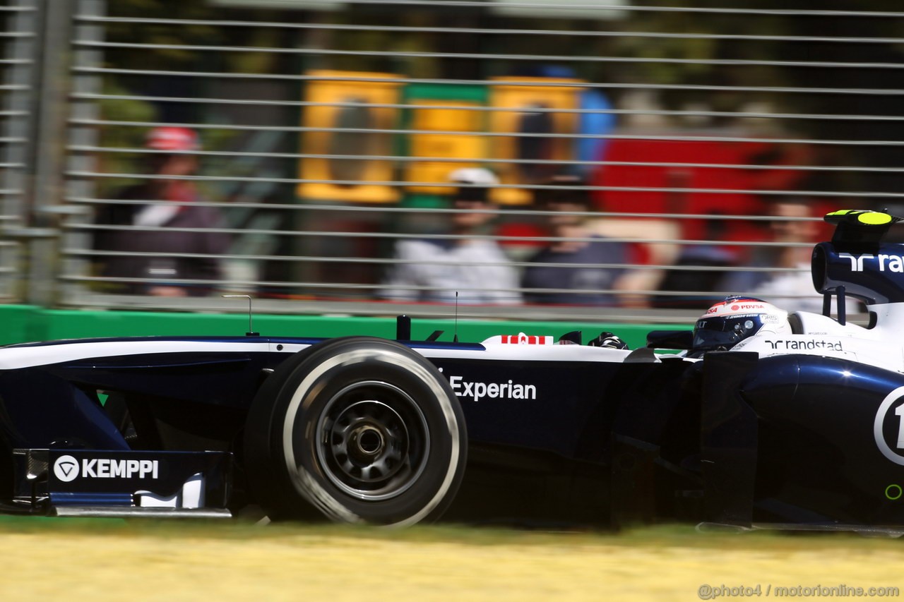 GP AUSTRALIA, 15.03.2013- Prove Libere 1, Valtteri Bottas (FIN), Williams F1 Team FW35 