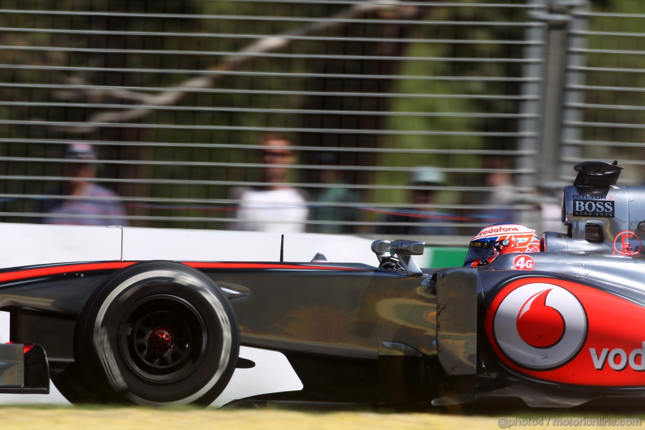 GP AUSTRALIA, 15.03.2013- Prove Libere 1, Jenson Button (GBR) McLaren Mercedes MP4-28 