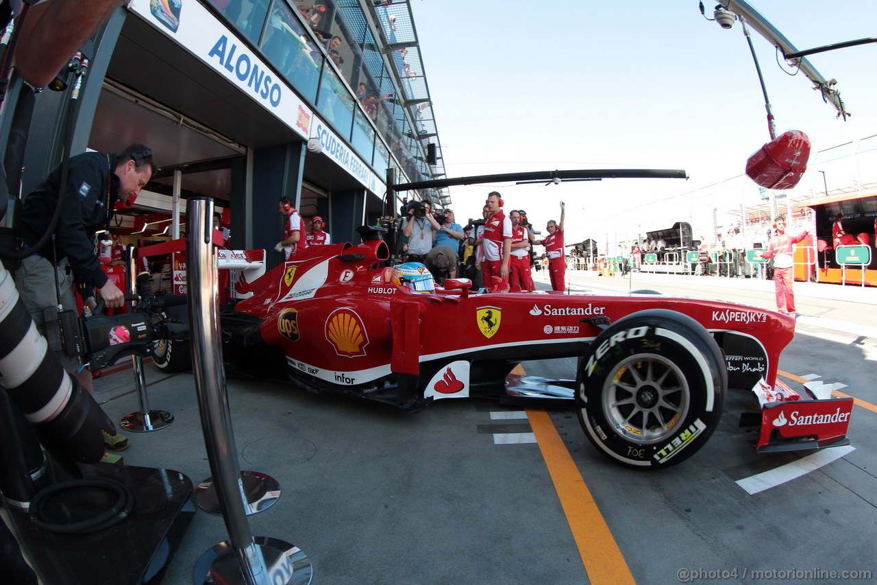 GP AUSTRALIA, 15.03.2013- Prove Libere 1, Fernando Alonso (ESP) Ferrari F138 