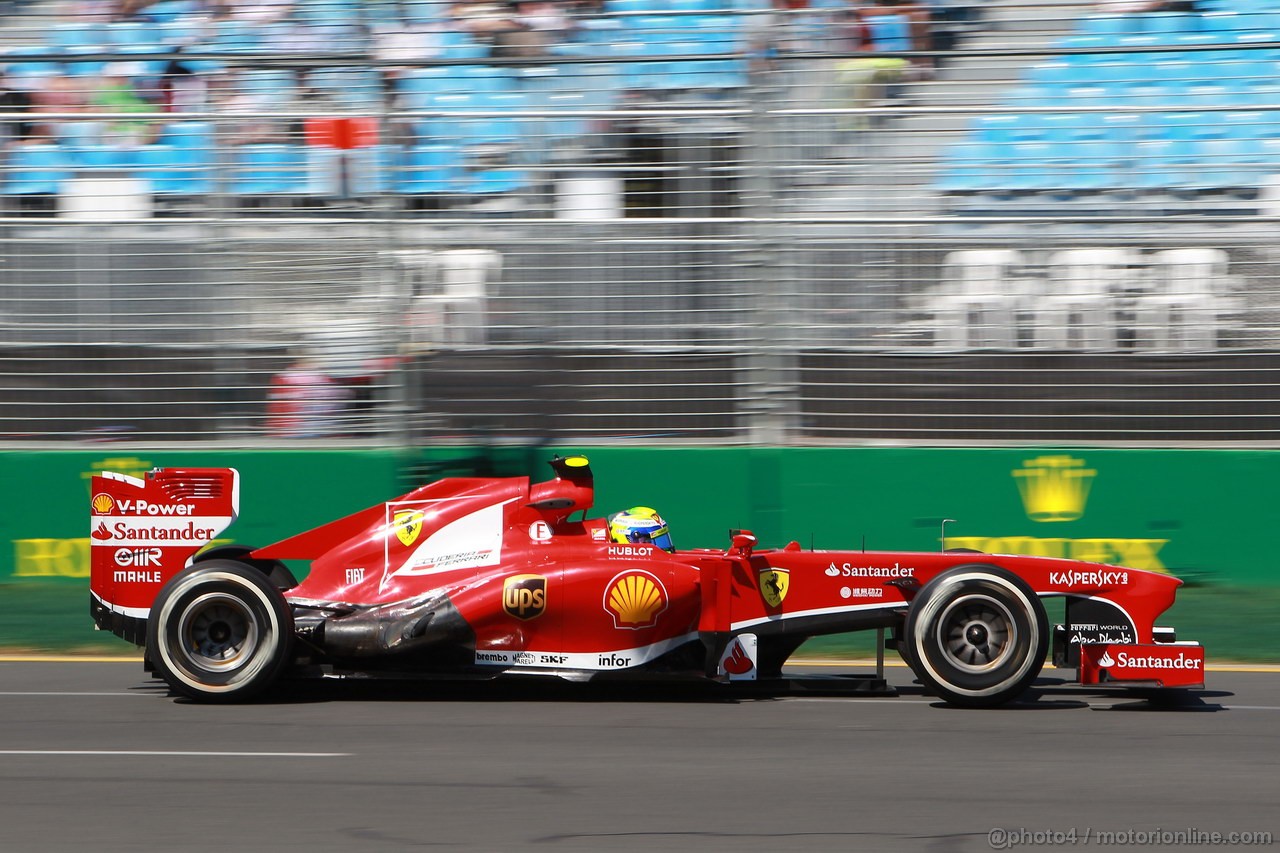 GP AUSTRALIA, 15.03.2013- Prove Libere 1, Felipe Massa (BRA) Ferrari F138 
