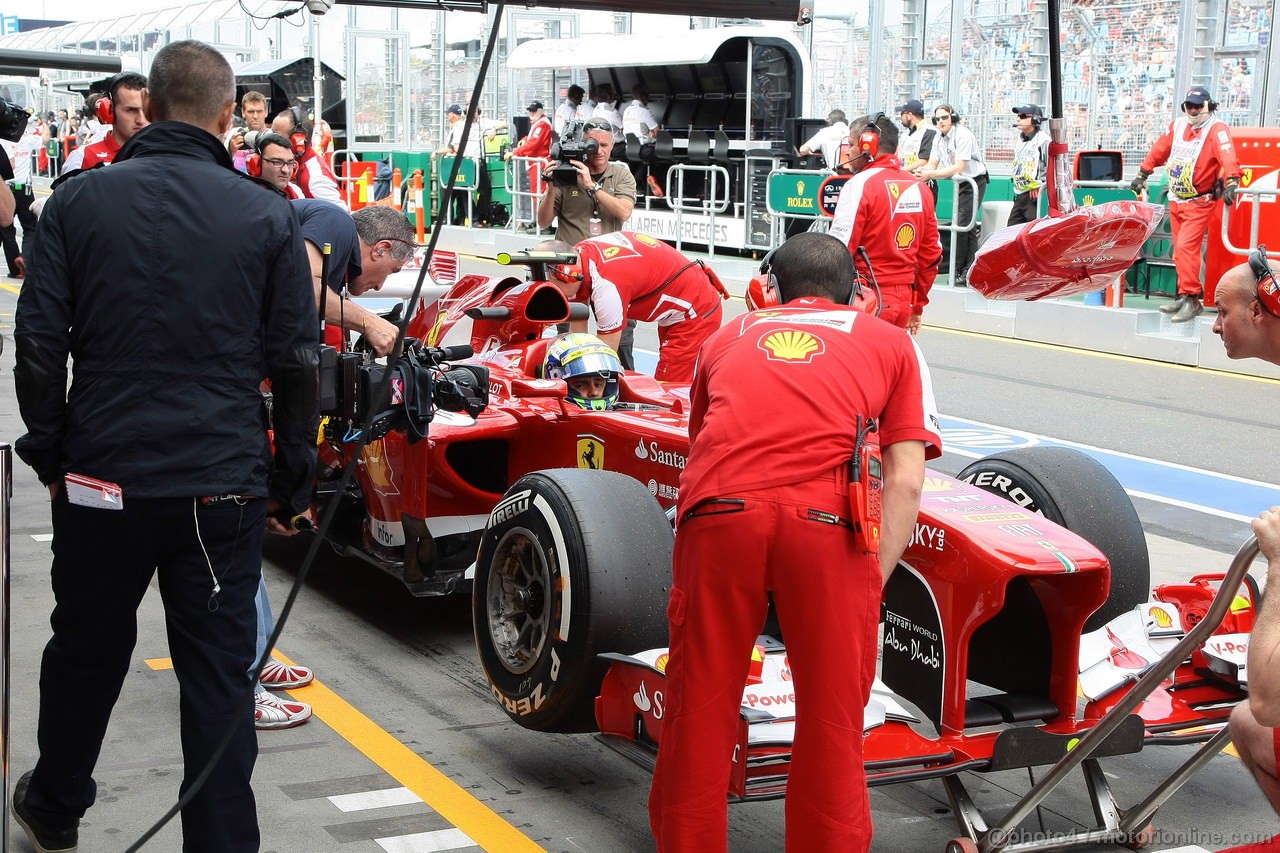 GP AUSTRALIA, 15.03.2013- Prove Libere 1, Felipe Massa (BRA) Ferrari F138 