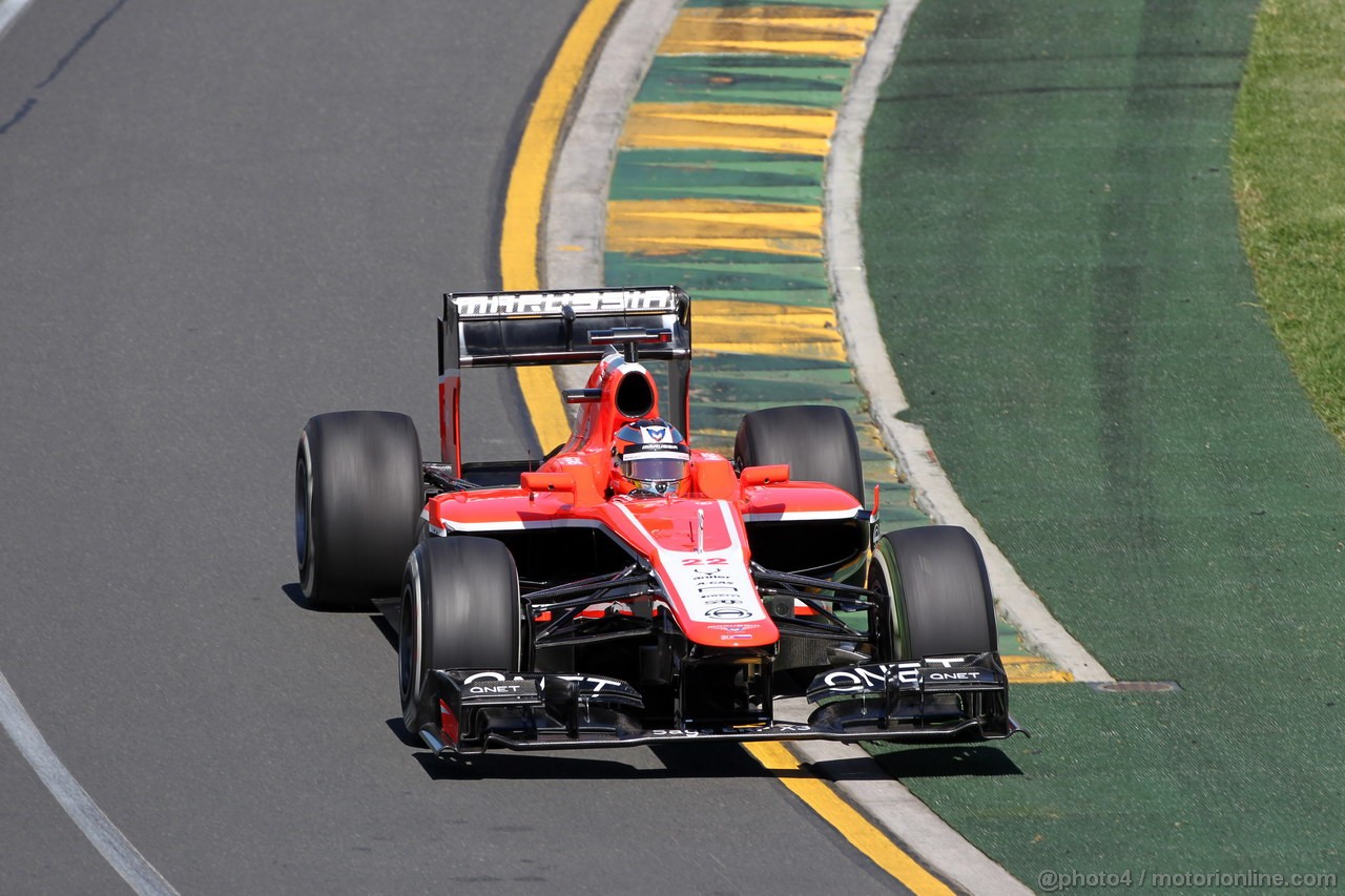 GP AUSTRALIA, 15.03.2013- Prove Libere 1, Jules Bianchi (FRA) Marussia F1 Team MR02 