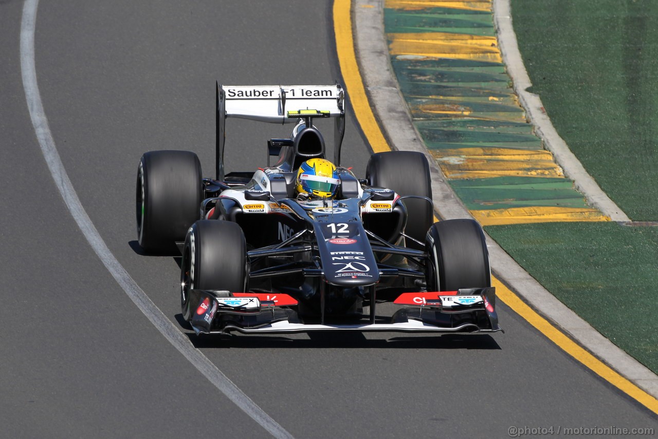 GP AUSTRALIA, 15.03.2013- Prove Libere 1, Esteban Gutierrez (MEX), Sauber F1 Team C32 