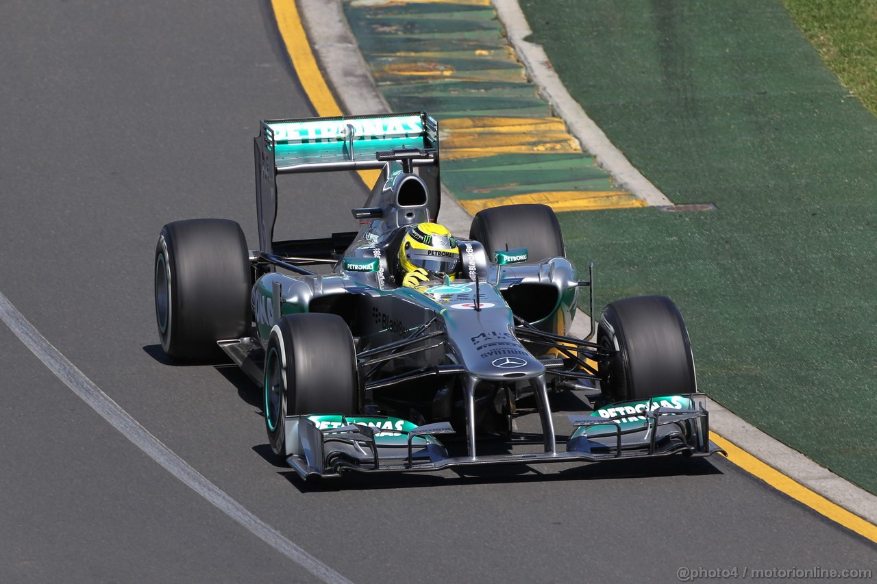 GP AUSTRALIA, 15.03.2013- Prove Libere 1, Nico Rosberg (GER) Mercedes AMG F1 W04 