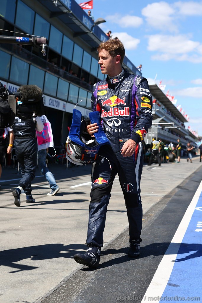 GP AUSTRALIA, 15.03.2013- Prove Libere 1, Sebastian Vettel (GER) Red Bull Racing RB9