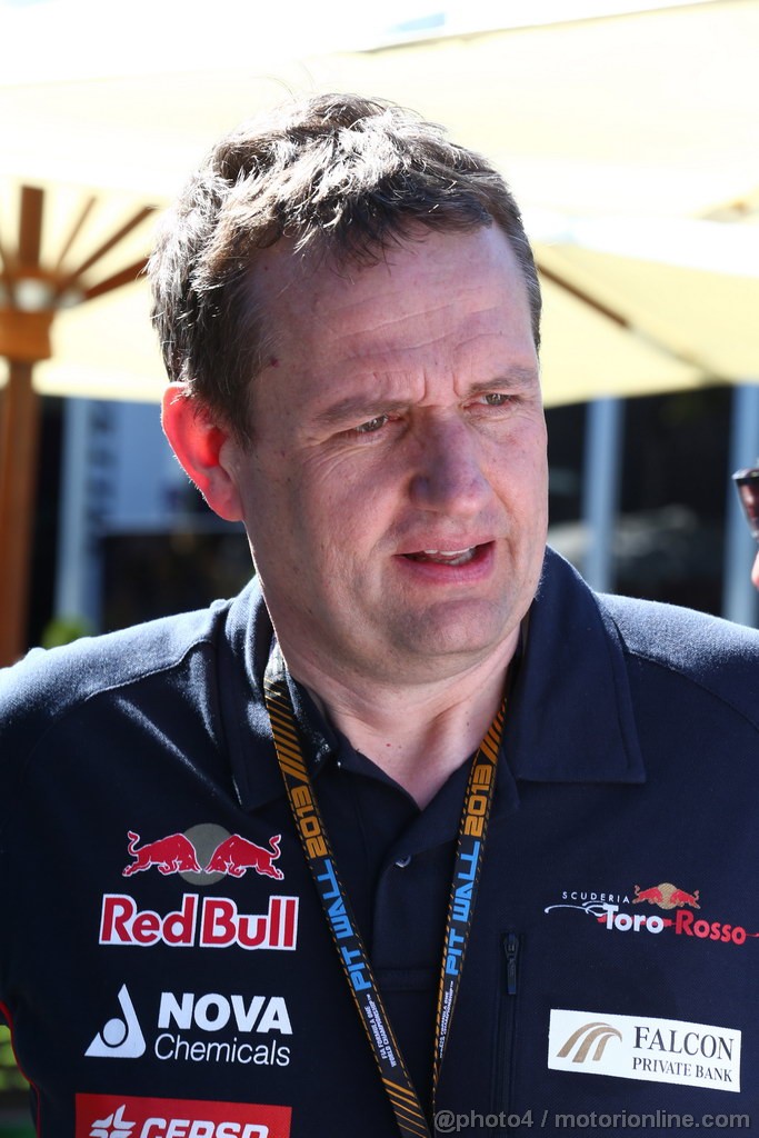 GP AUSTRALIA, 15.03.2013- Steve Nielsen (GBR) Scuderia Toro Rosso Sporting Director