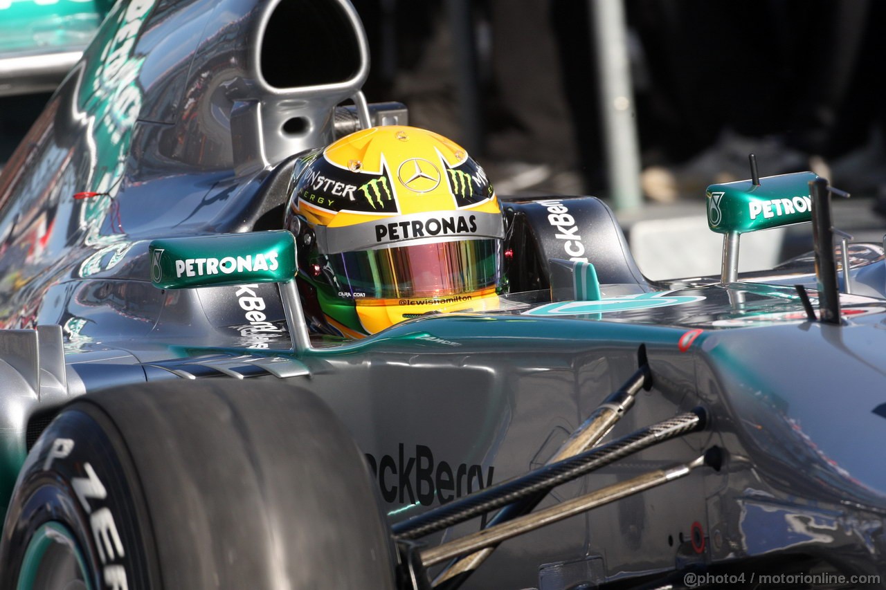 GP AUSTRALIA, 15.03.2013- Prove Libere 2, Lewis Hamilton (GBR) Mercedes AMG F1 W04 