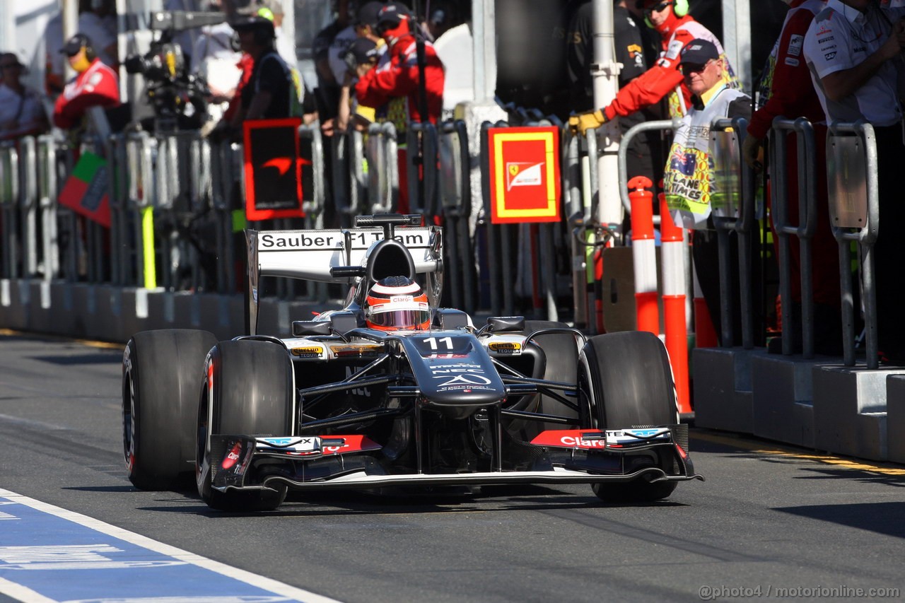 GP AUSTRALIA, 15.03.2013- Prove Libere 2, Nico Hulkenberg (GER) Sauber F1 Team C32 