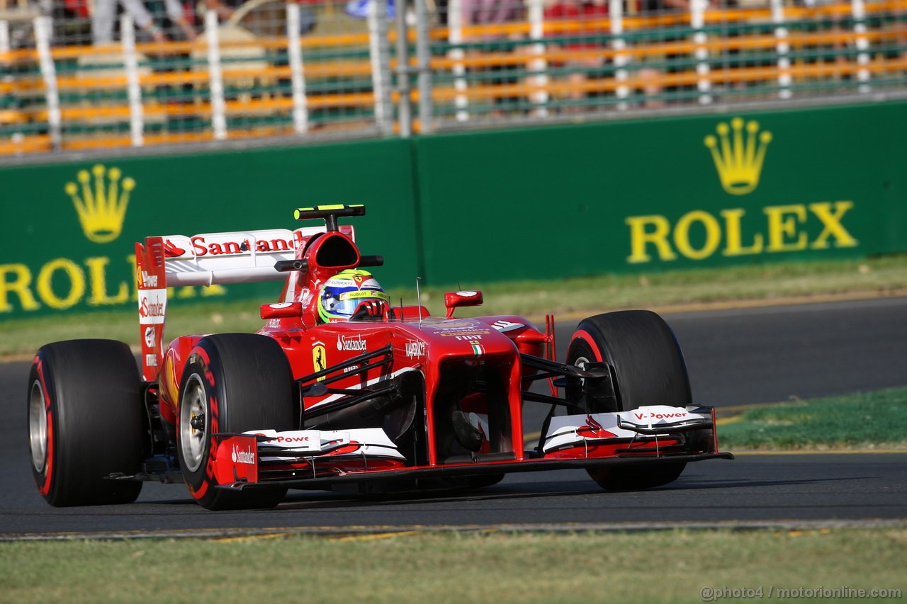 GP AUSTRALIA, 15.03.2013- Prove Libere 2, Felipe Massa (BRA) Ferrari F138