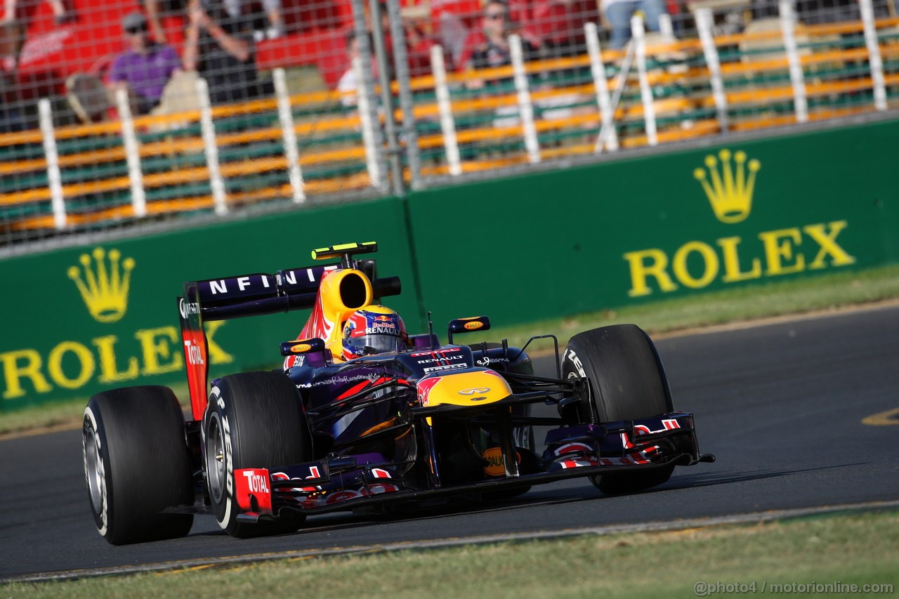 GP AUSTRALIA, 15.03.2013- Prove Libere 2, Mark Webber (AUS) Red Bull Racing RB9 