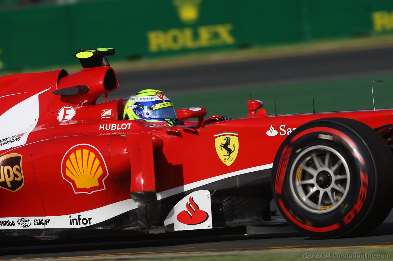GP AUSTRALIA, 15.03.2013- Prove Libere 2, Felipe Massa (BRA) Ferrari F138 