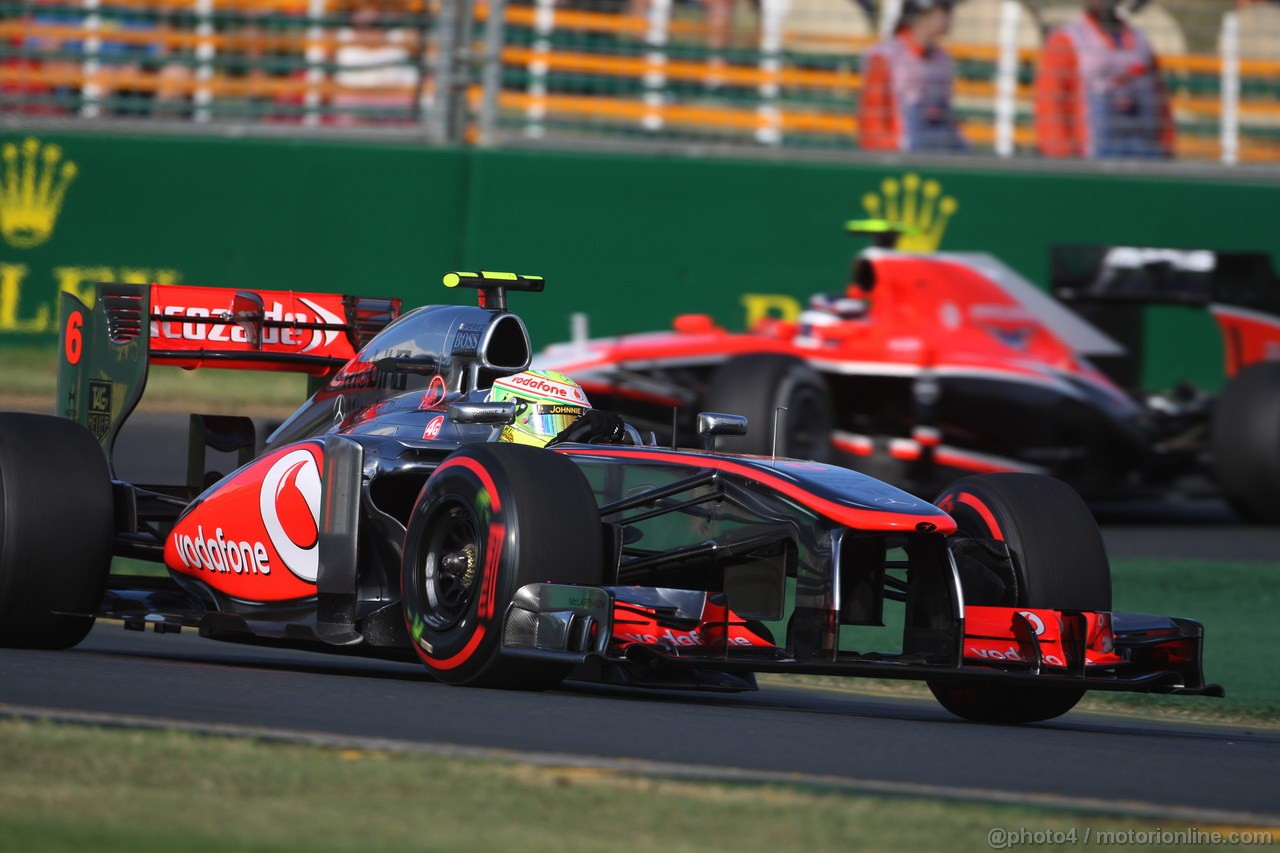 GP AUSTRALIA, 15.03.2013- Prove Libere 2, Sergio Perez (MEX) McLaren MP4-28 
