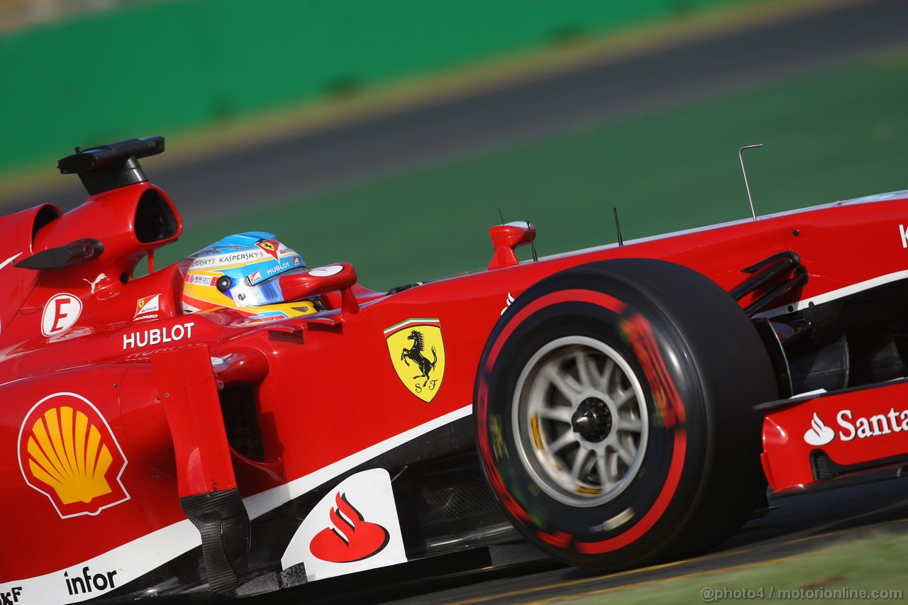 GP AUSTRALIA, 15.03.2013- Prove Libere 2, Fernando Alonso (ESP) Ferrari F138 