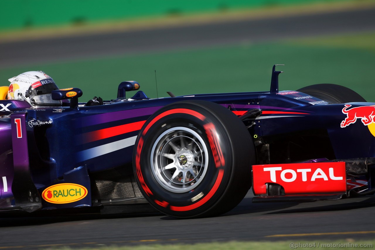 GP AUSTRALIA, 15.03.2013- Prove Libere 2, Sebastian Vettel (GER) Red Bull Racing RB9 