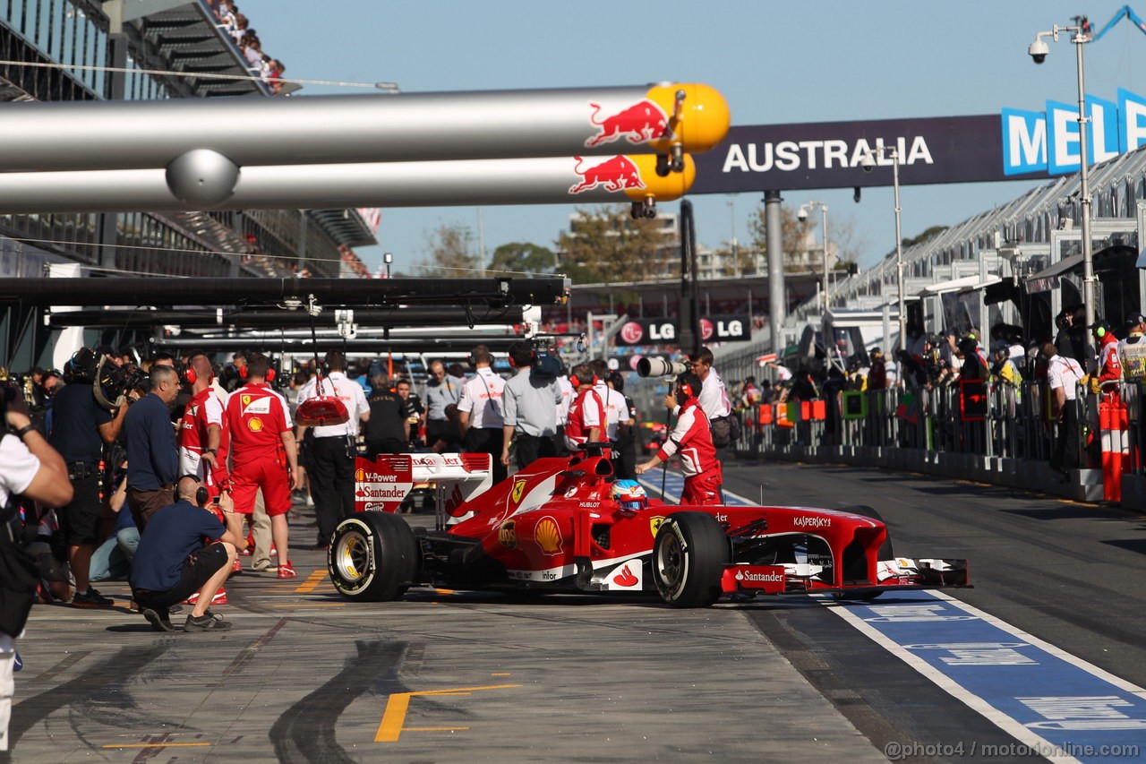 GP AUSTRALIA, 15.03.2013- Prove Libere 2, Fernando Alonso (ESP) Ferrari F138 