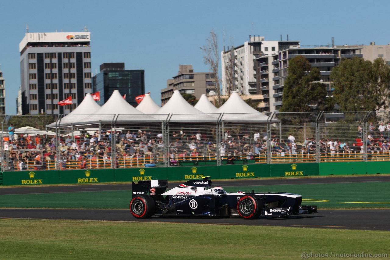 GP AUSTRALIA, 15.03.2013- Prove Libere 2, Valtteri Bottas (FIN), Williams F1 Team FW35 
