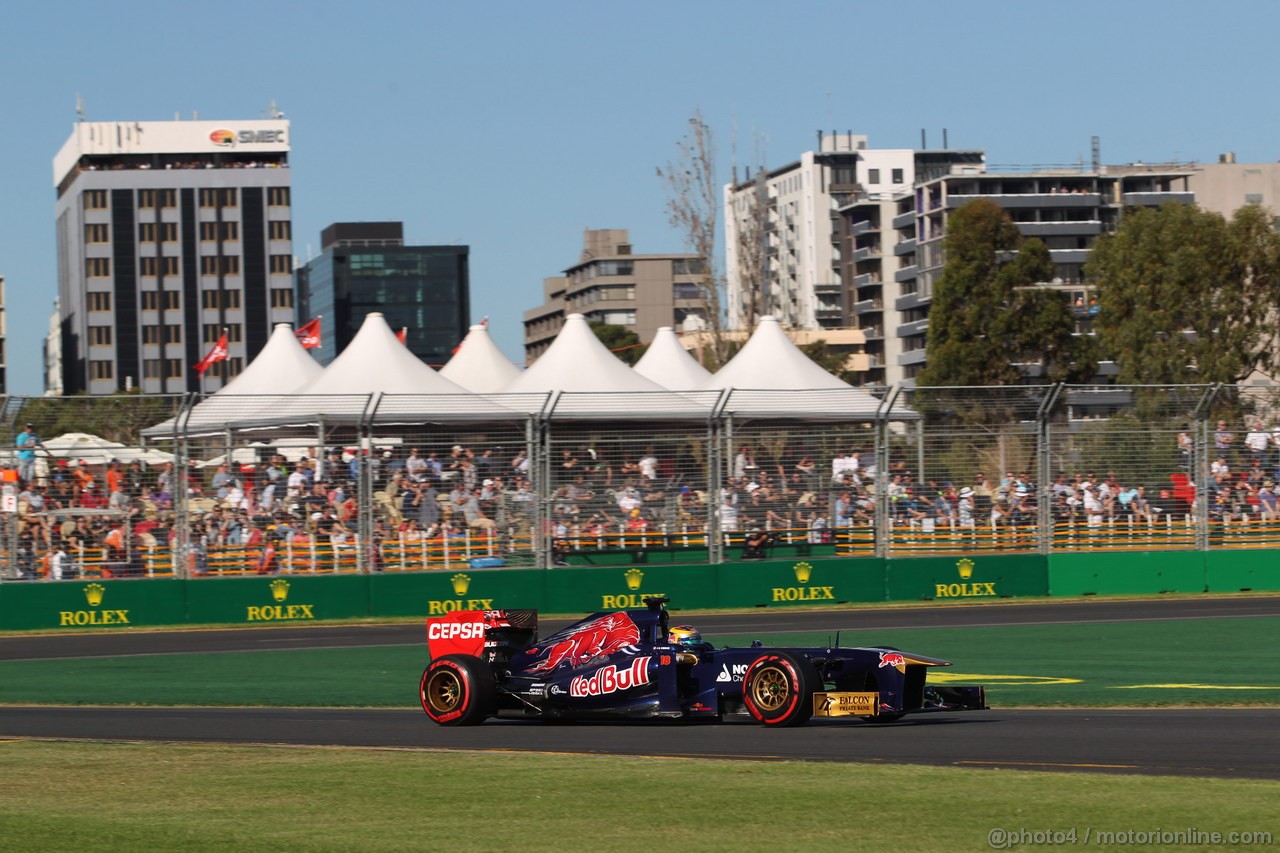 GP AUSTRALIA, 15.03.2013- Prove Libere 2, Jean-Eric Vergne (FRA) Scuderia Toro Rosso STR8  