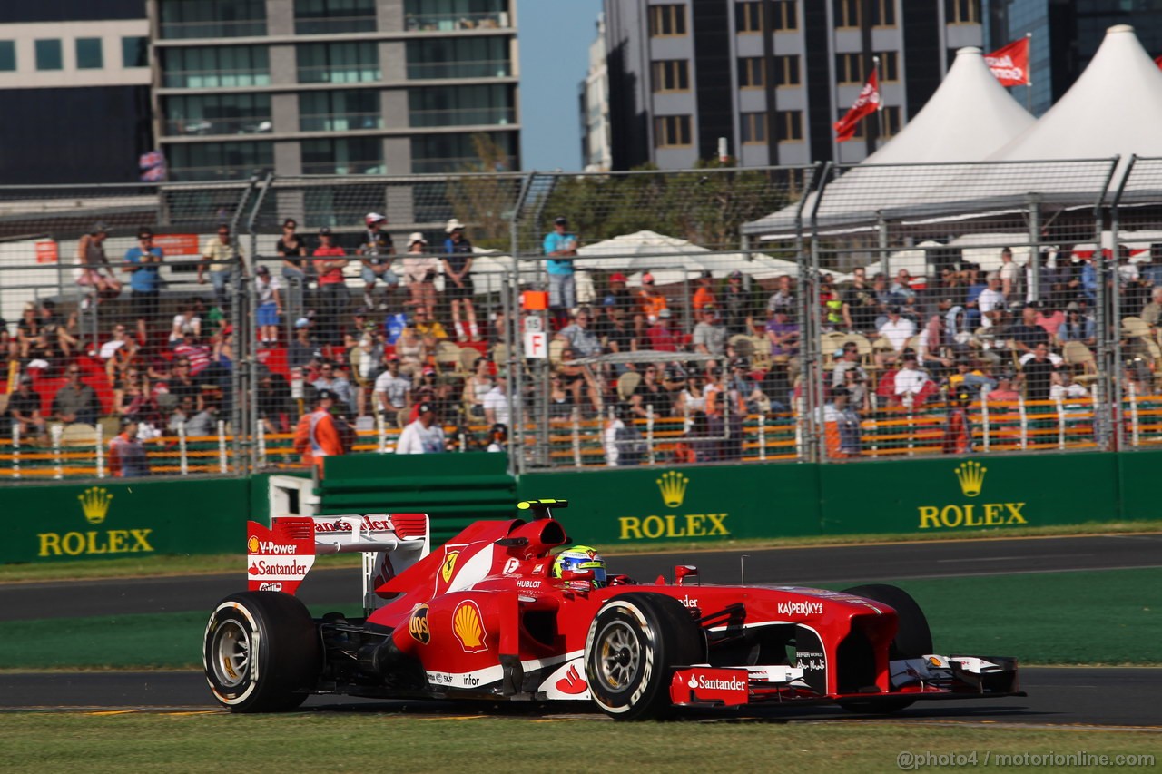 GP AUSTRALIA, 15.03.2013- Prove Libere 2, Felipe Massa (BRA) Ferrari F138 