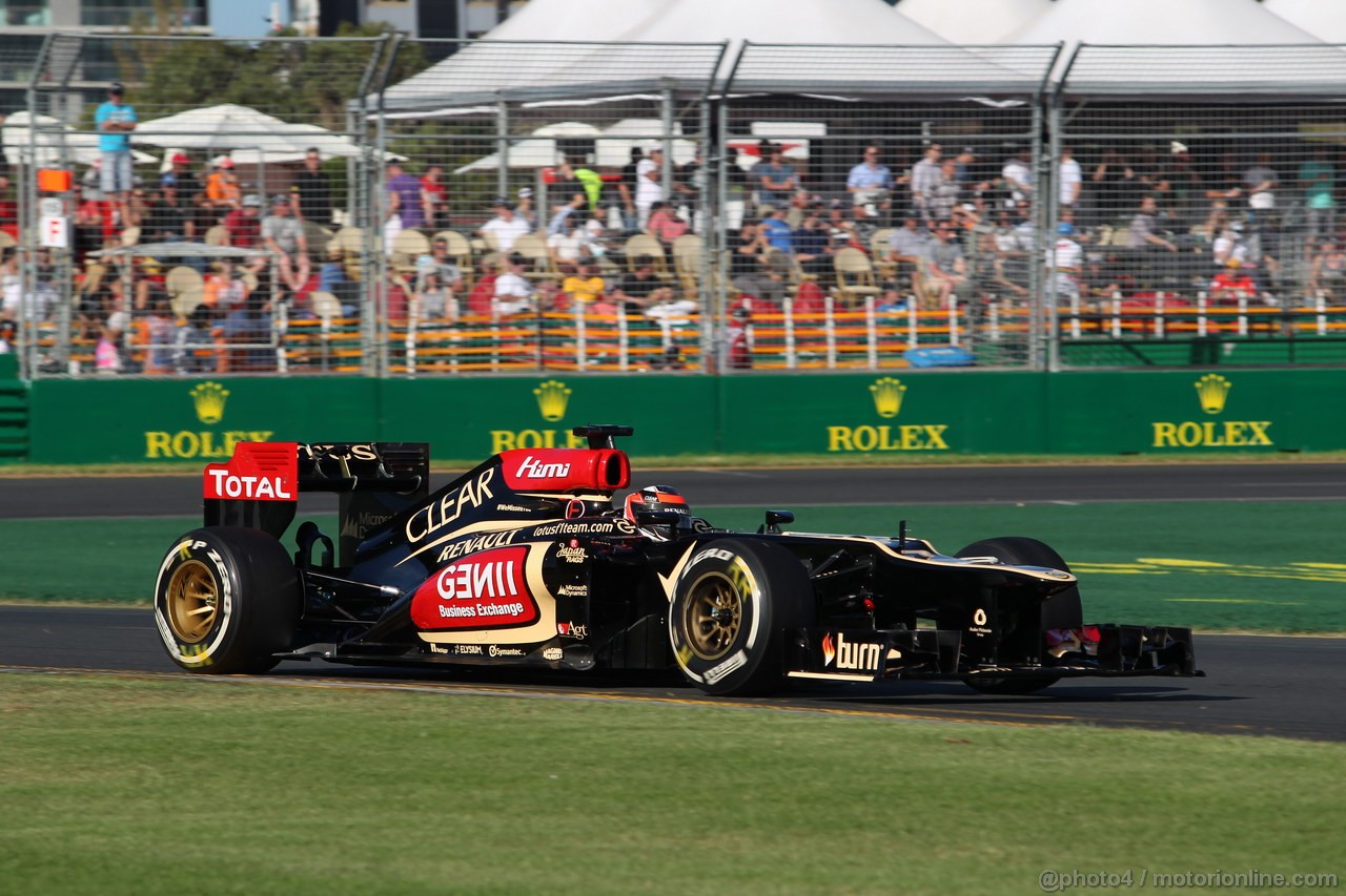 GP AUSTRALIA, 15.03.2013- Prove Libere 2, Kimi Raikkonen (FIN) Lotus F1 Team E21 