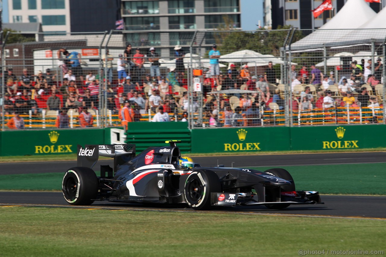 GP AUSTRALIA, 15.03.2013- Prove Libere 2, Esteban Gutierrez (MEX), Sauber F1 Team C32 