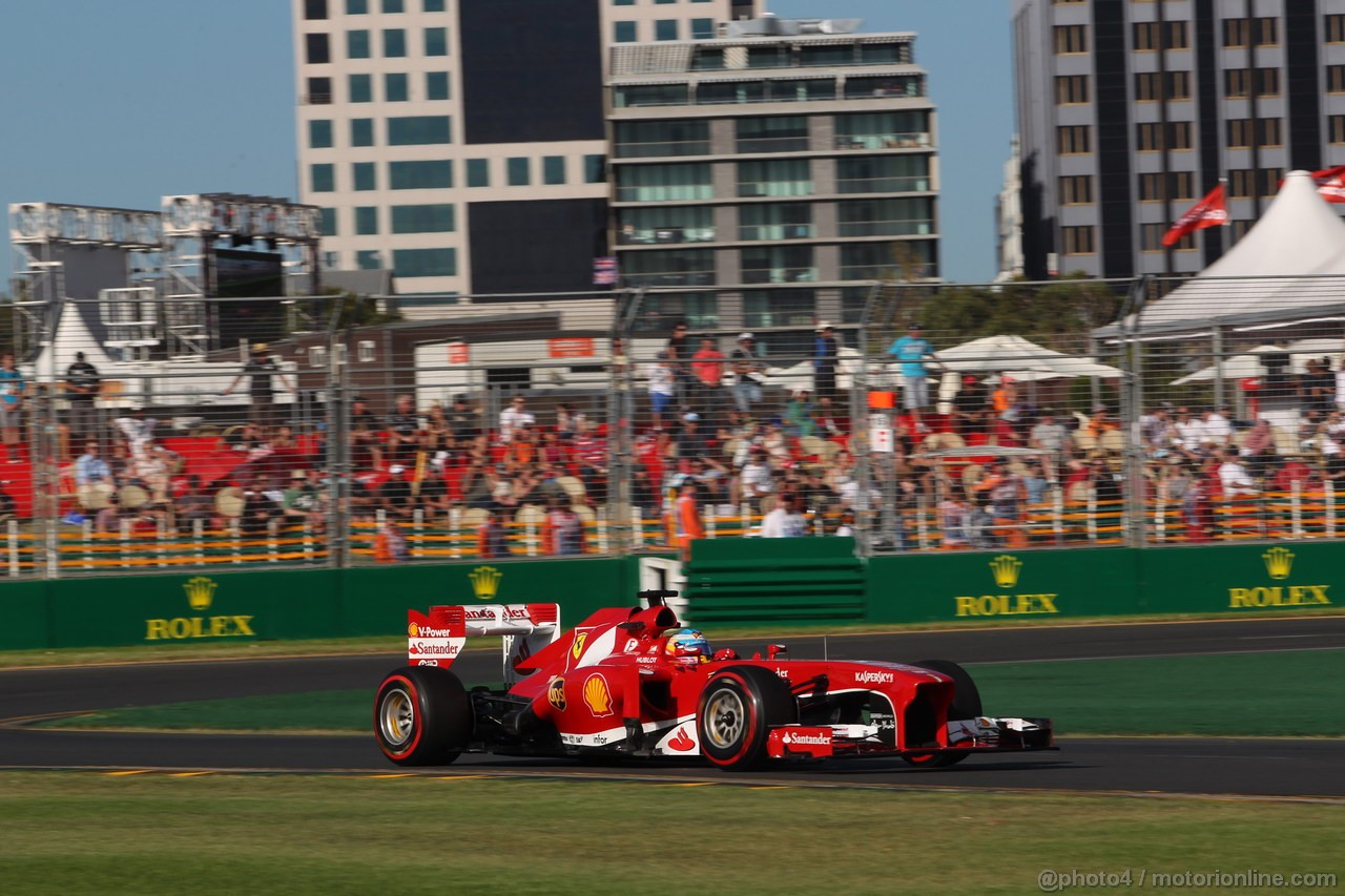 GP AUSTRALIA, 15.03.2013- Prove Libere 2, Fernando Alonso (ESP) Ferrari F138 