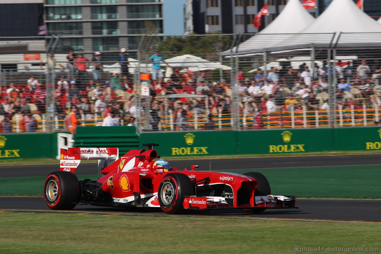 GP AUSTRALIA, 15.03.2013- Prove Libere 2, Fernando Alonso (ESP) Ferrari F138 
