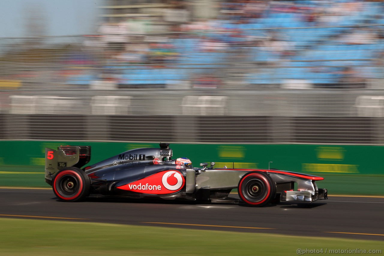 GP AUSTRALIA, 15.03.2013- Prove Libere 2, Jenson Button (GBR) McLaren Mercedes MP4-28 