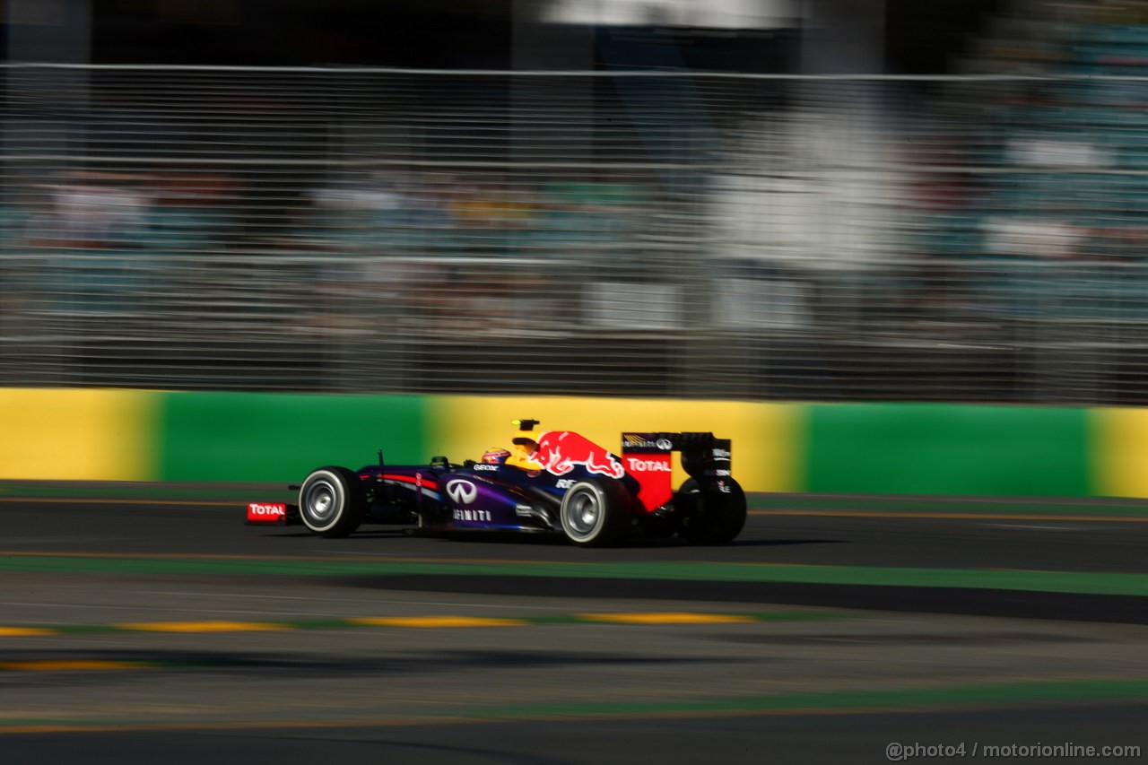GP AUSTRALIA, 15.03.2013- Prove Libere 2, Mark Webber (AUS) Red Bull Racing RB9 