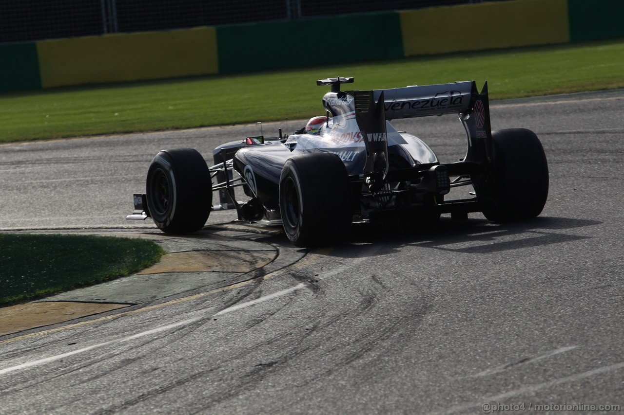 GP AUSTRALIA, 15.03.2013- Prove Libere 2, Pastor Maldonado (VEN) Williams F1 Team FW35 