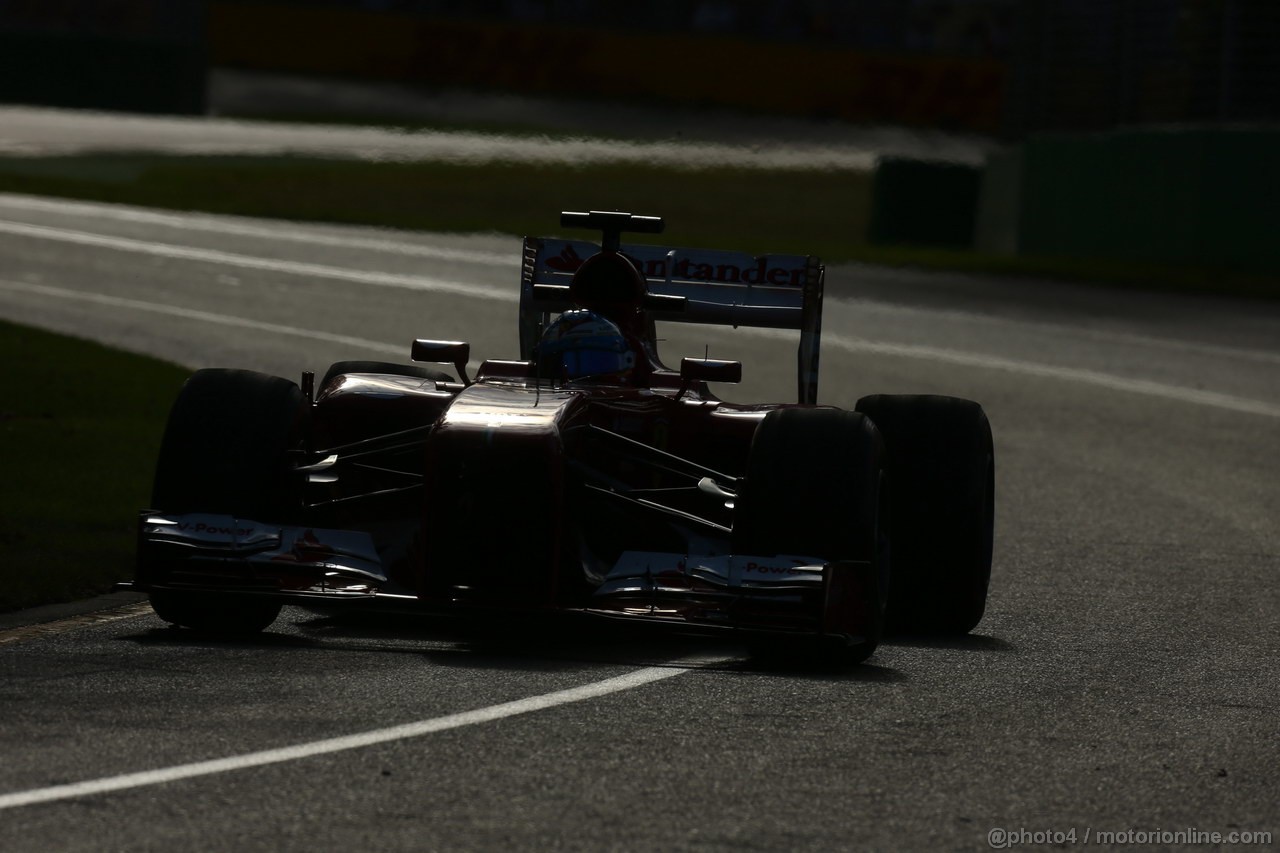 GP AUSTRALIA, 15.03.2013- Prove Libere 2, Fernando Alonso (ESP) Ferrari F138 