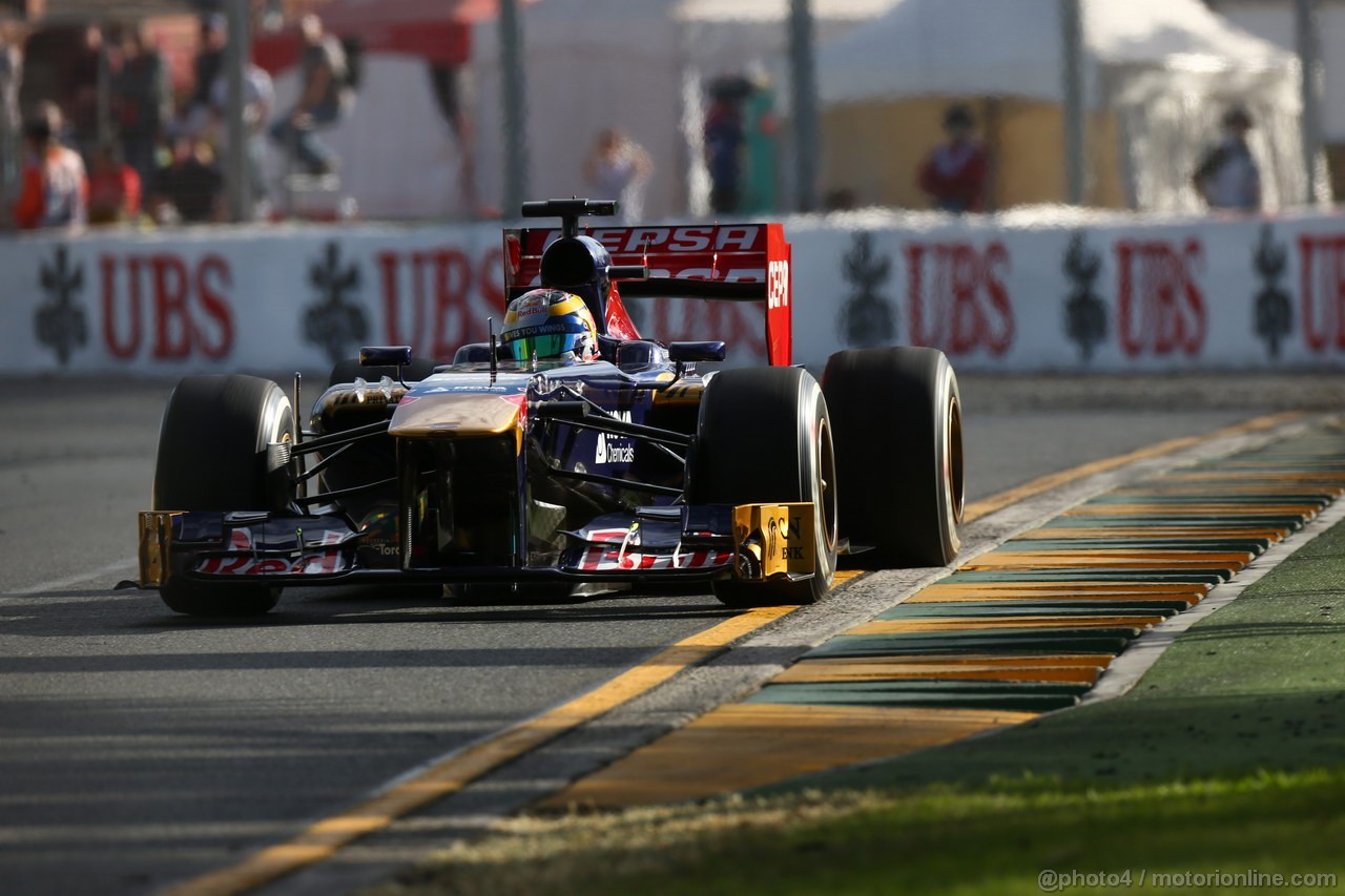GP AUSTRALIA, 15.03.2013- Prove Libere 2, Jean-Eric Vergne (FRA) Scuderia Toro Rosso STR8 
