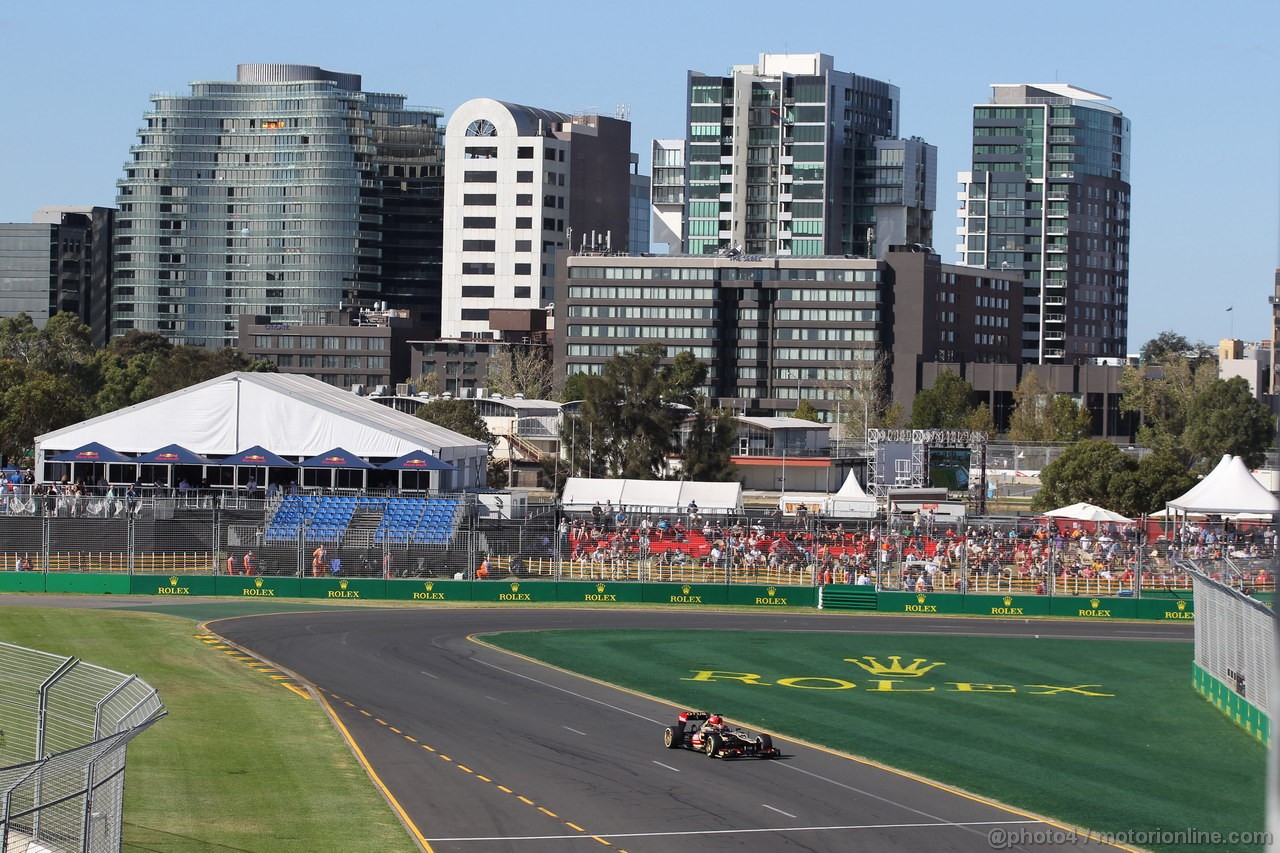 GP AUSTRALIA, 15.03.2013- Prove Libere 2, Kimi Raikkonen (FIN) Lotus F1 Team E21 