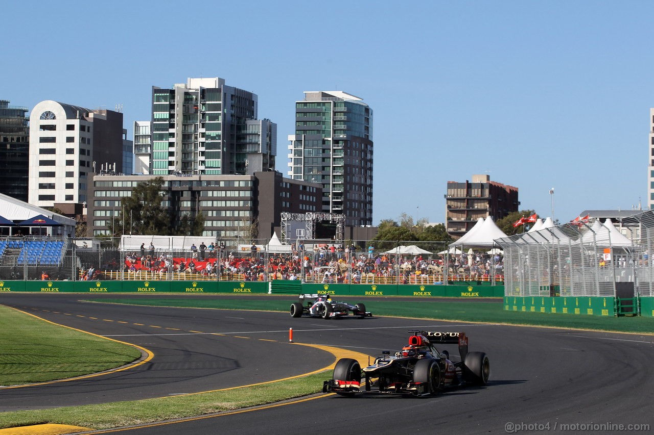 GP AUSTRALIA, 15.03.2013- Prove Libere 2, Kimi Raikkonen (FIN) Lotus F1 Team E21 