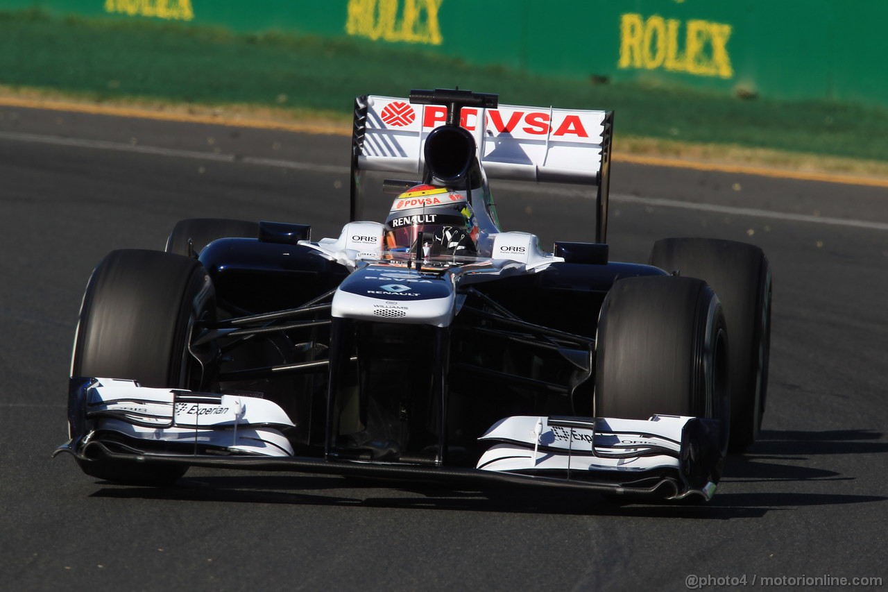 GP AUSTRALIA, 15.03.2013- Prove Libere 2, Pastor Maldonado (VEN) Williams F1 Team FW35 