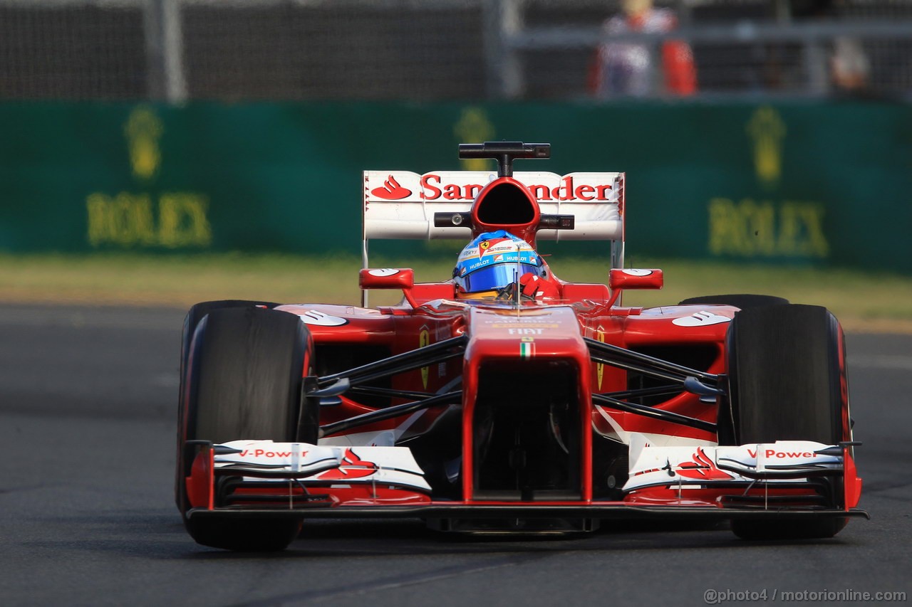 GP AUSTRALIA, 15.03.2013- Prove Libere 2, Fernando Alonso (ESP) Ferrari F138 