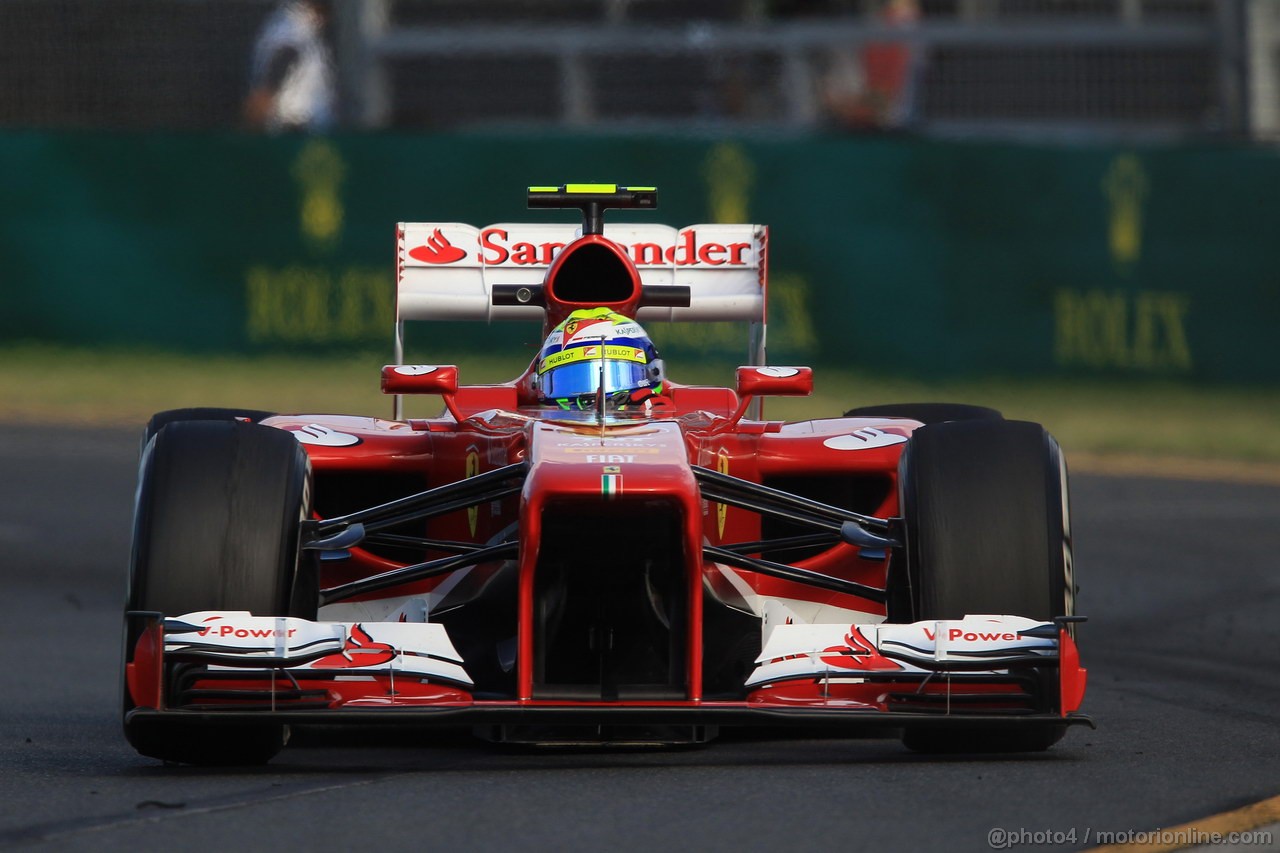 GP AUSTRALIA, 15.03.2013- Prove Libere 2, Felipe Massa (BRA) Ferrari F138 