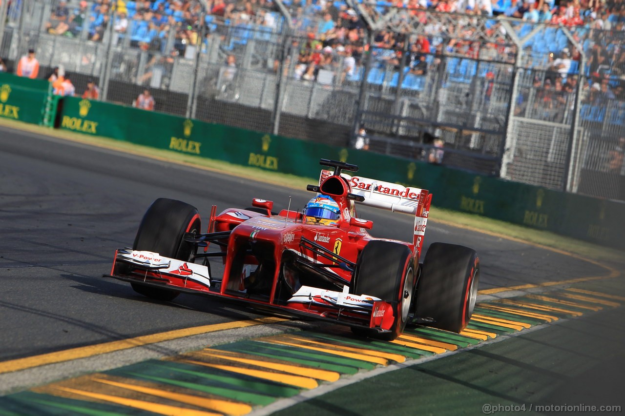 GP AUSTRALIA, 15.03.2013- Prove Libere 2, Fernando Alonso (ESP) Ferrari F138 