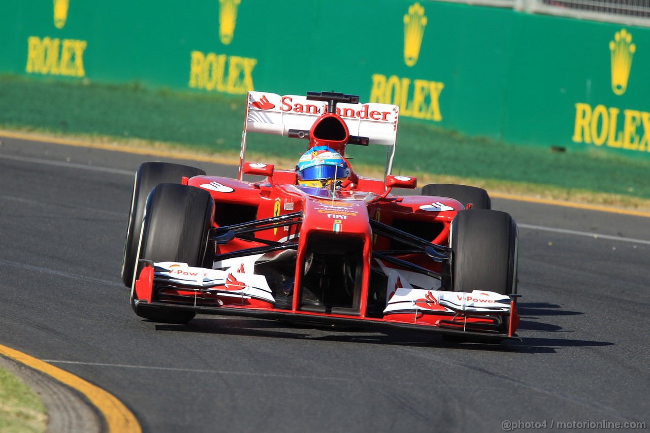 GP AUSTRALIA, 15.03.2013- Prove Libere 2, Fernando Alonso (ESP) Ferrari F138 