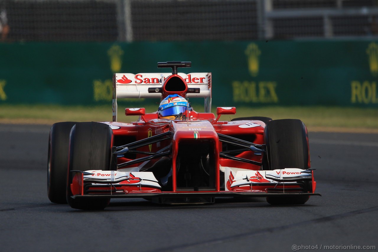 GP AUSTRALIA, 15.03.2013- Prove Libere 2, Fernando Alonso (ESP) Ferrari F138 