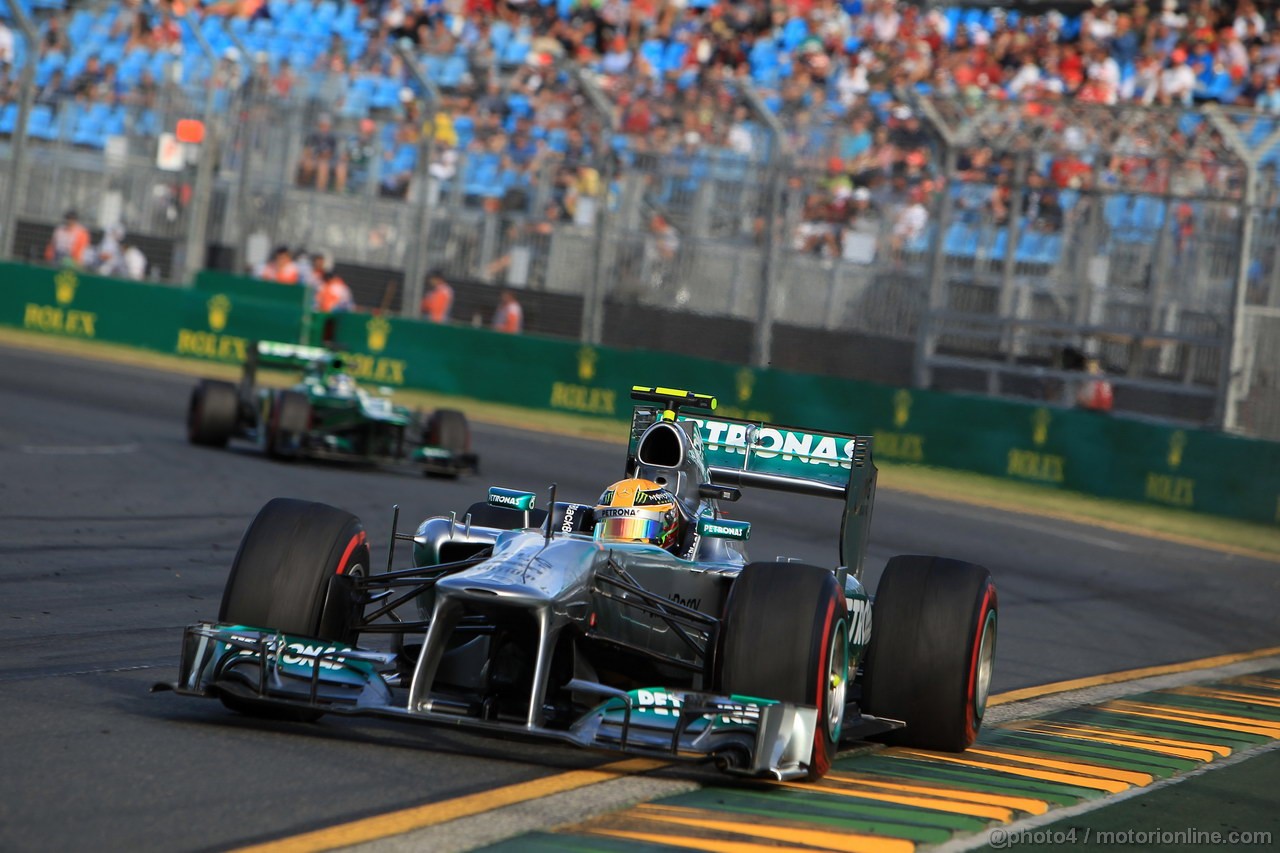 GP AUSTRALIA, 15.03.2013- Prove Libere 2, Lewis Hamilton (GBR) Mercedes AMG F1 W04 