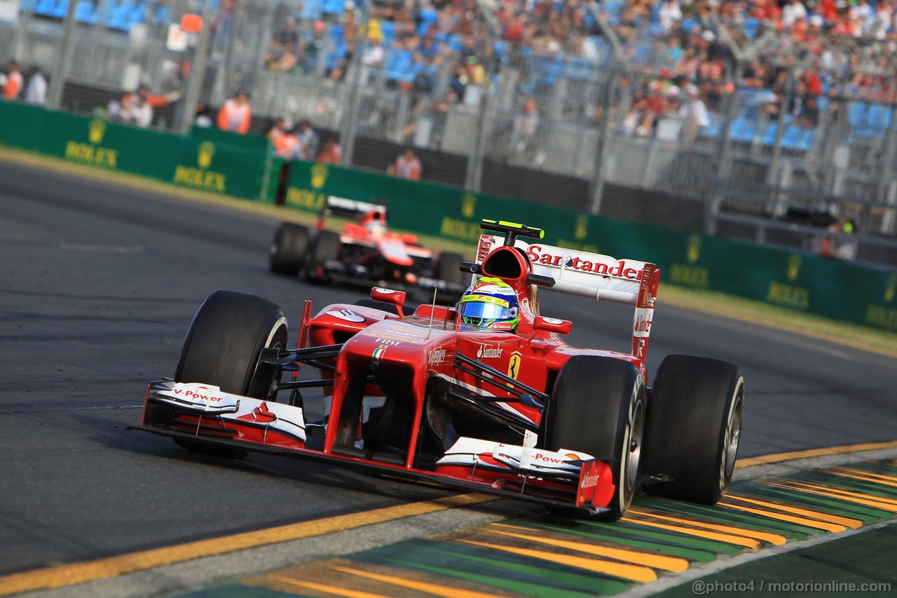 GP AUSTRALIA, 15.03.2013- Prove Libere 2, Felipe Massa (BRA) Ferrari F138 