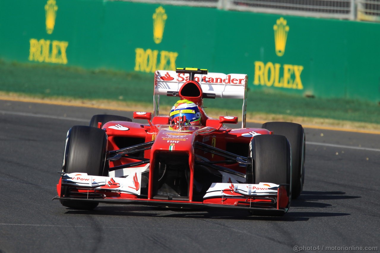 GP AUSTRALIA, 15.03.2013- Prove Libere 2, Felipe Massa (BRA) Ferrari F138 