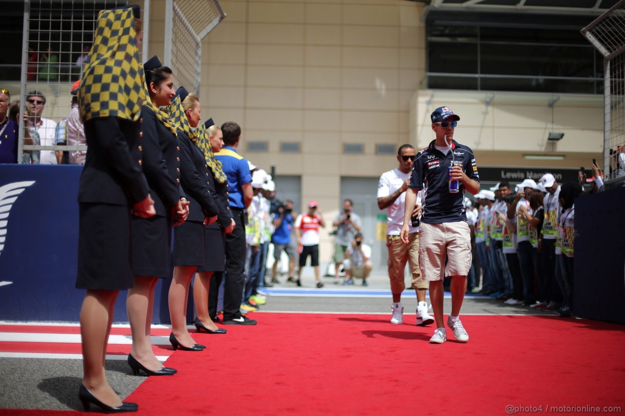 GP BAHRAIN, 21.04.2013- Sebastian Vettel (GER) Red Bull Racing RB9 