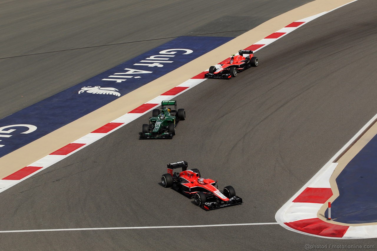 GP BAHRAIN, 21.04.2013- Gara, Jules Bianchi (FRA) Marussia F1 Team MR02 