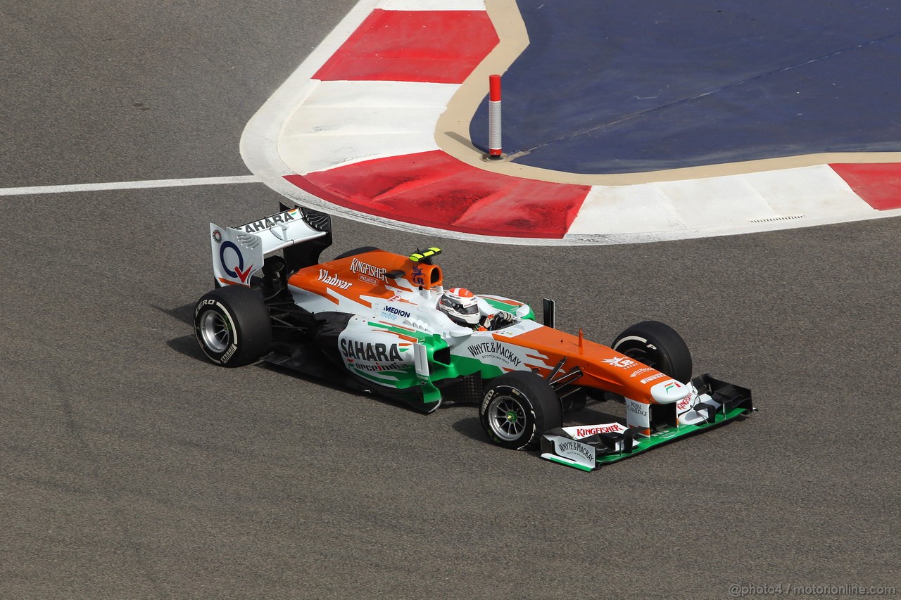 GP BAHRAIN, 21.04.2013- Gara, Adrian Sutil (GER), Sahara Force India F1 Team VJM06 off track