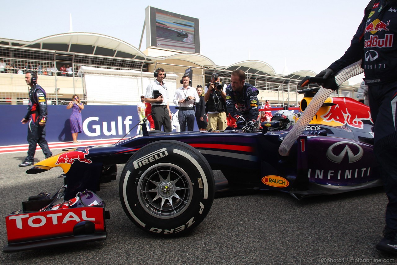GP BAHRAIN, 21.04.2013- Gara, Sebastian Vettel (GER) Red Bull Racing RB9